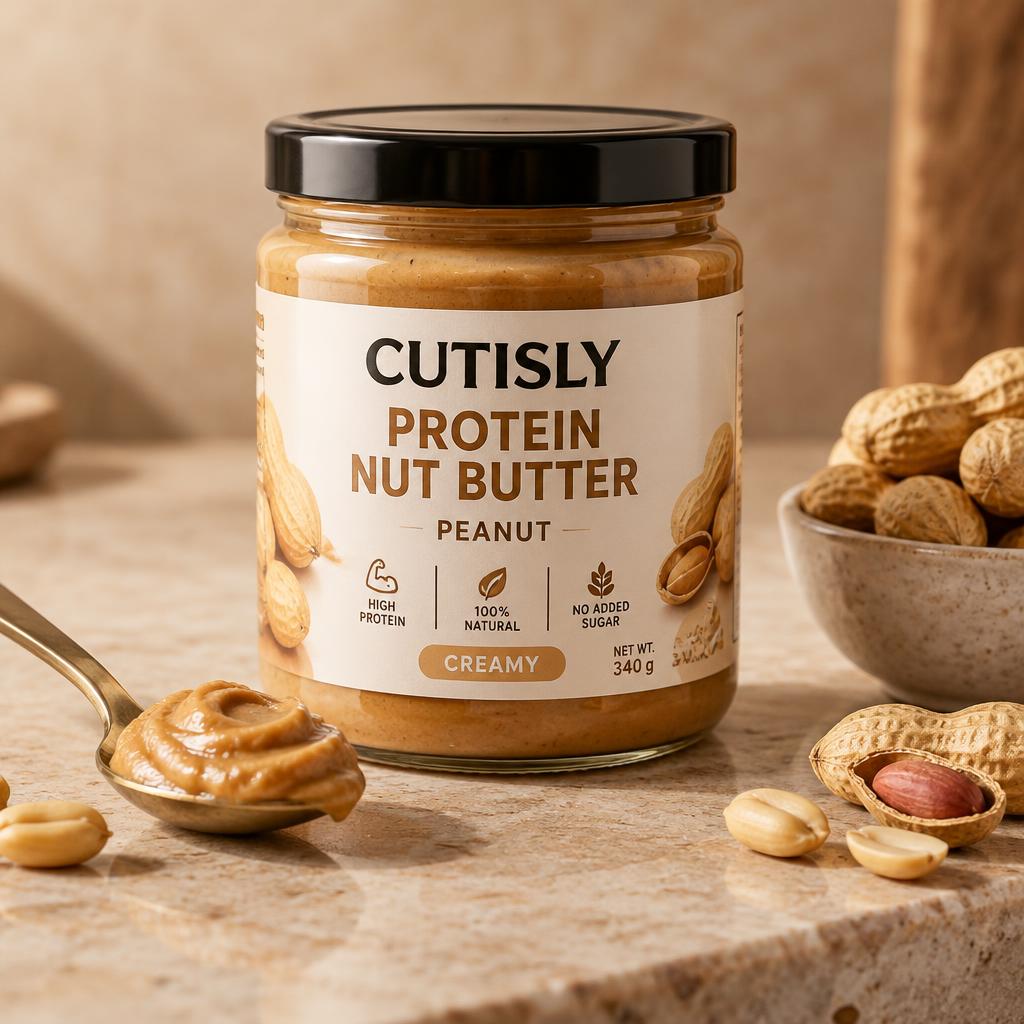 Cutisly Protein Nut Butter jar