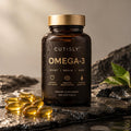 Cutisly Omega-3 bottle with softgels