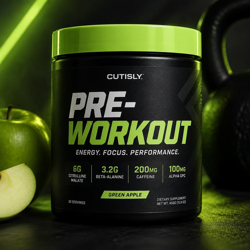 Cutisly Pre-Workout tub